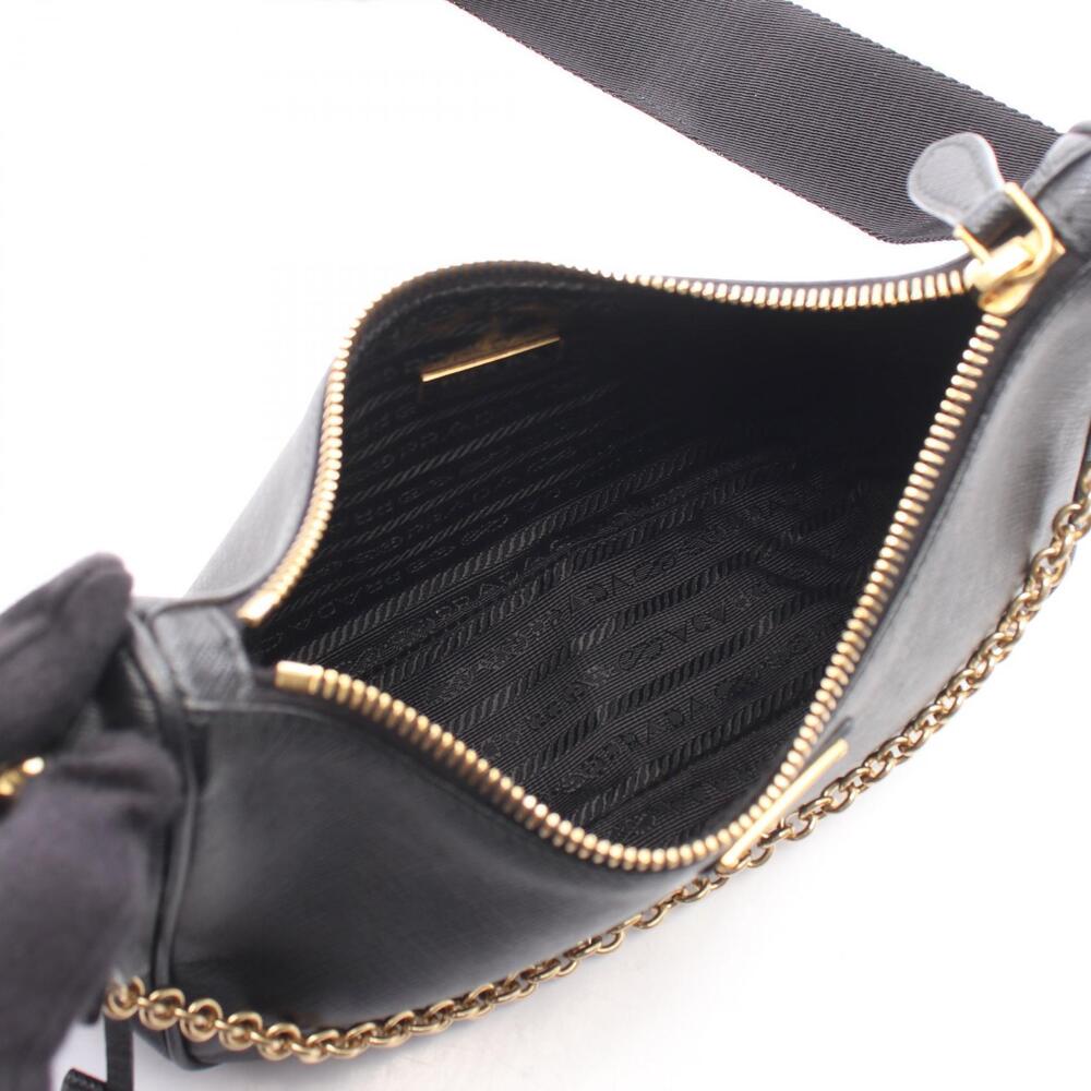 Prada Re Edition Saffiano Leather Shoulder Bag Black - Picture 3 of 7